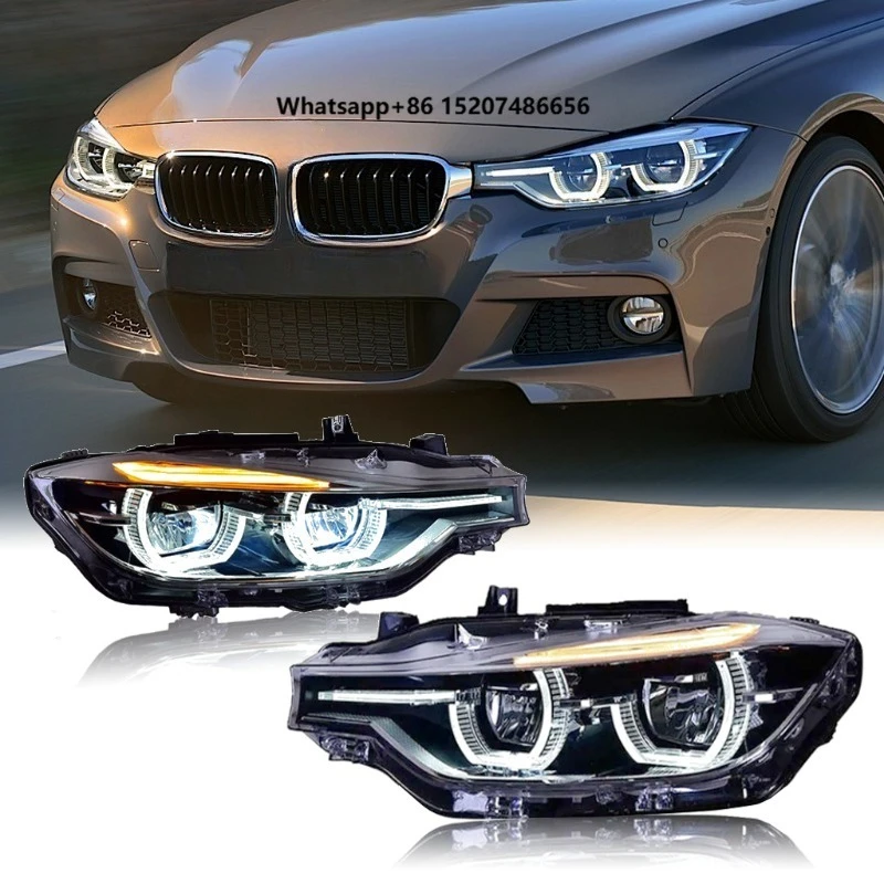 Upgrade F30 LCI LED White Headlights Retrofit Plug and Play Halogen/Xenon Modification