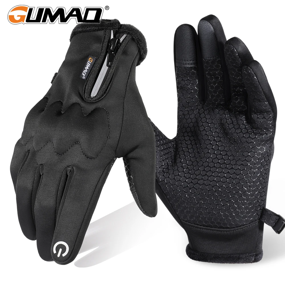 الشتاء قفازات شاشة لمس الحرارية يندبروف الرياضة في الهواء الطلق ركوب الدراجات التزلج التنزه التخييم الصيد على الجليد الدراجة اكسسوارات الرجال #1