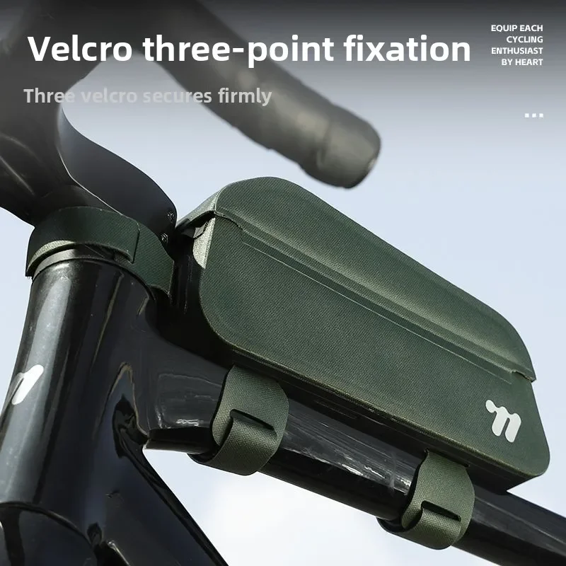 West Rider 自転車アッパーチューブバッグマウンテンロードバイクツール収納バッグポータブルコンパクト磁気フリップバッグ機器