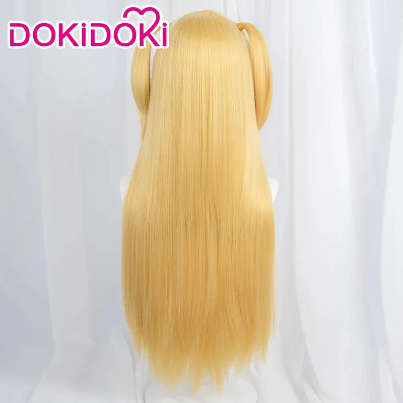 LQIN STOCK Misa Amanee Парик Аниме Косплей DokiDoki Женские Золотые Длинные Волосы Миса Косплей Ожерелье Зажимы Для Ушей Бесплатная Кепка Для Парика