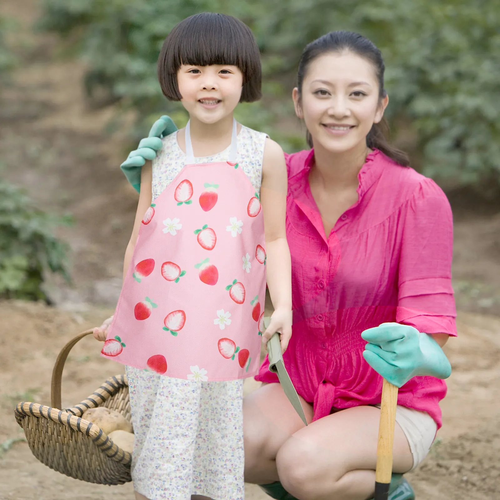 

Cotton Chef Apron Cooking and Baking Companion Adorable -inspired Childs