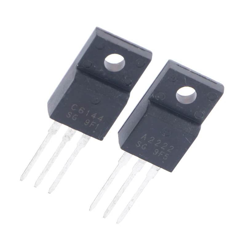 10pcs New 2SA2222 2SC6144 TO-220F 5pairs 5pcs A2222 + 5pcs C6144 TO-220