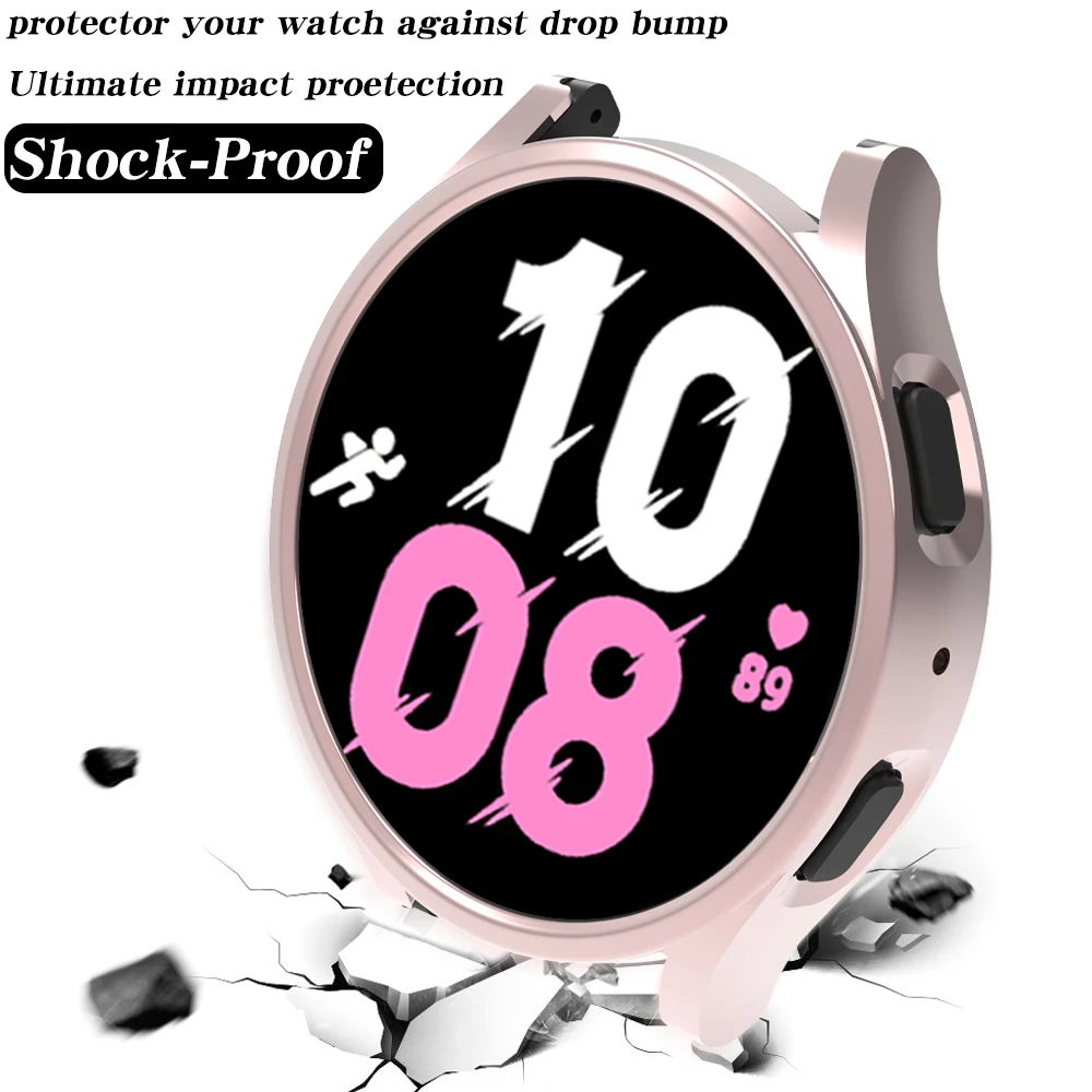 Cover for Samsung Galaxy Watch 4/5/6 40mm 44mm 5pro 45mm PC Protective Bumper Shell for Galaxy Watch 6 43mm 47mm Protector Case