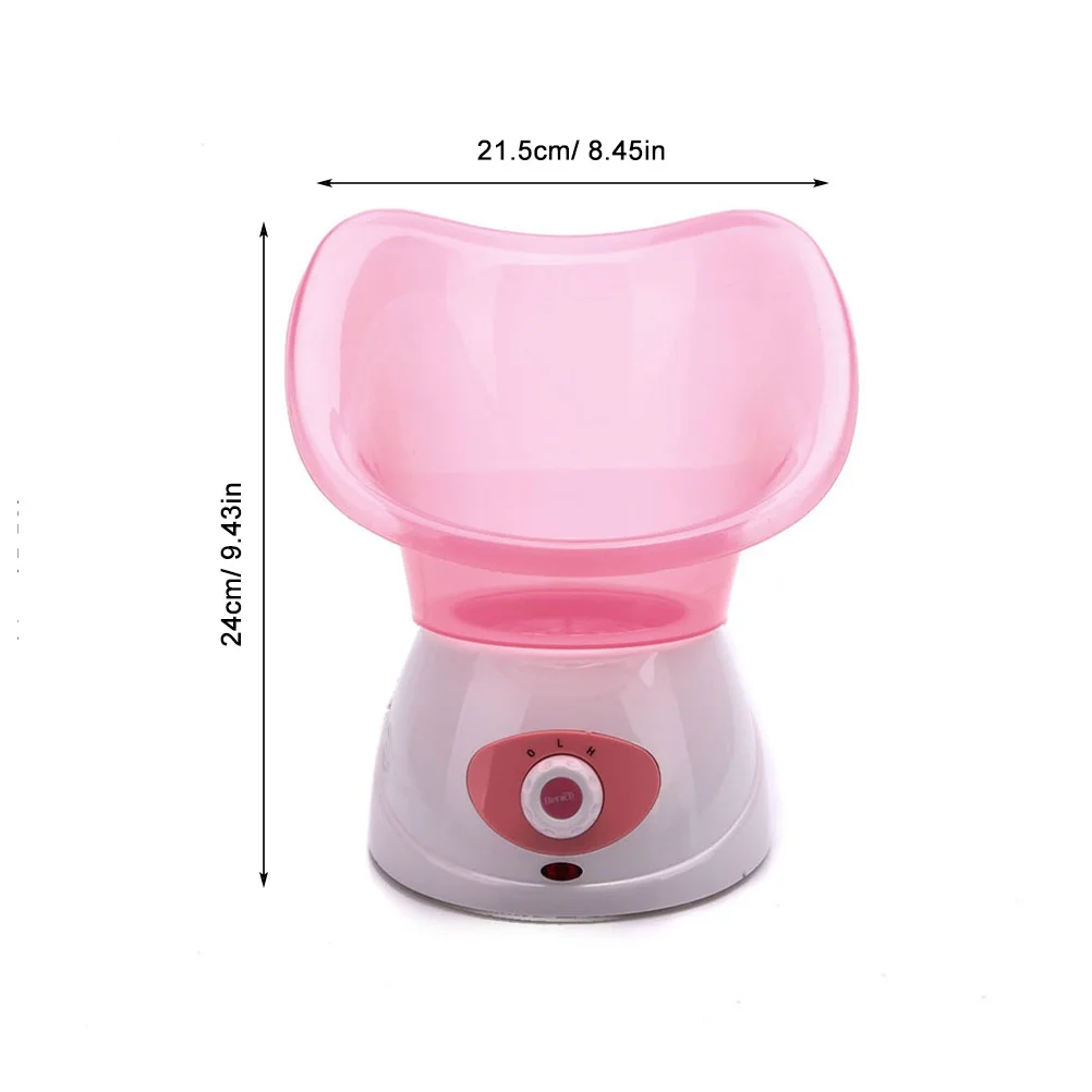 جهاز بخار الوجه 50 مل خزان ألومنيوم مضاد للصدأ 2-Level منظف المسام بالبخار إزالة الرؤوس السوداء أداة سبا الجلد الوردي #5