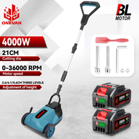 ONEVAN 36000RPM Brushless Electric Lawn Mower Cordless Grass Trimmer 3 Height Adjustment Garden Tools For Makita 18V Battery Pin