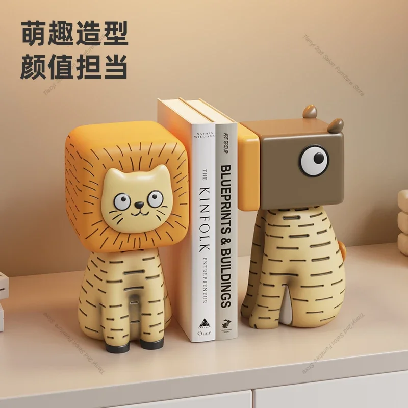 ​​Modern Cream Style Bookends Aesthetic Mini Decor Creative Gift for Living Room Bar Cabinet Bookshelf Desktop Home Decor FYFM​​