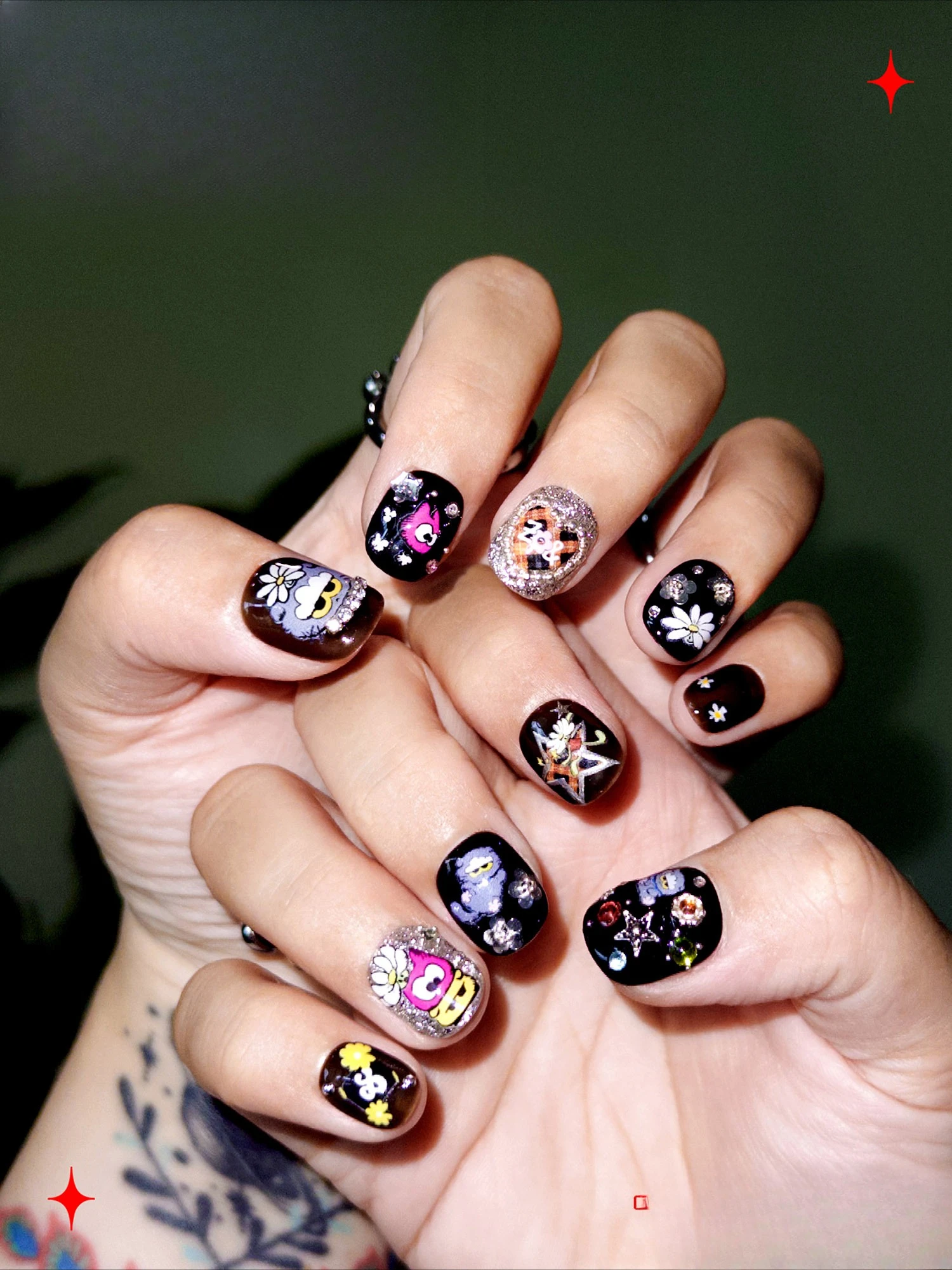 فن الأظافر، ارتداء الأظافر/درع مصنوع يدويًا عالي الجودة/نفس النمط للرجال والنساء #2