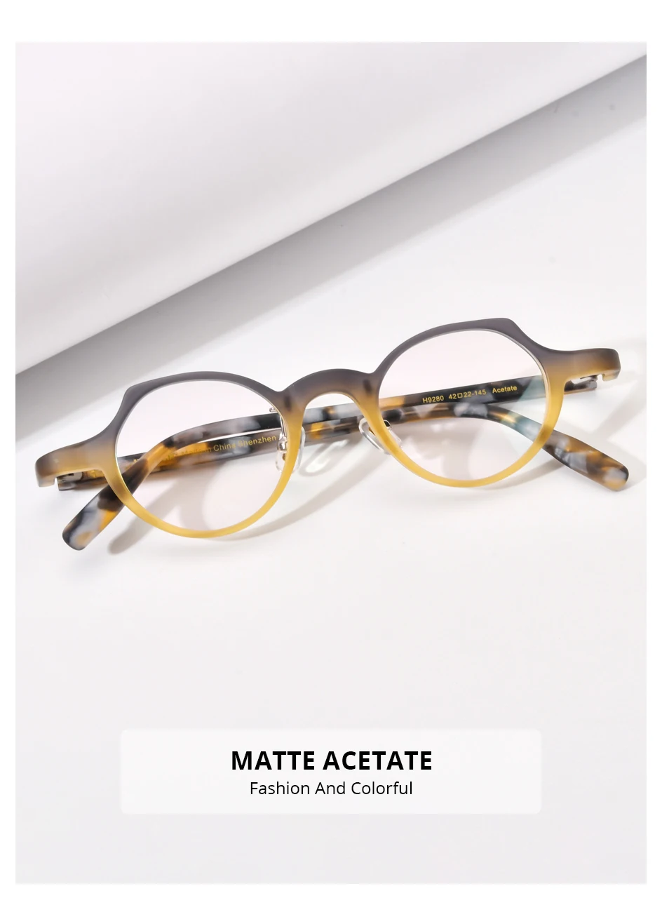 HEPIDEM Acetat Brillengestell Männer Berühmte Marke Design Retro Cat Eye Frauen Nerd Brillen Brillen Kleine Vintage Brillen 9280 – Detail 1