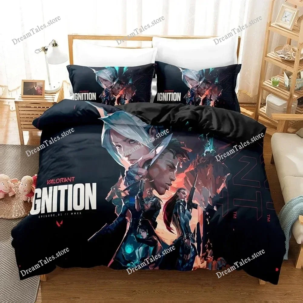Parures de lit tendance 3D Fearless Contract, ensemble housse de couette avec taie d'oreiller, pour lits simples, doubles, queen et king size, linge de lit