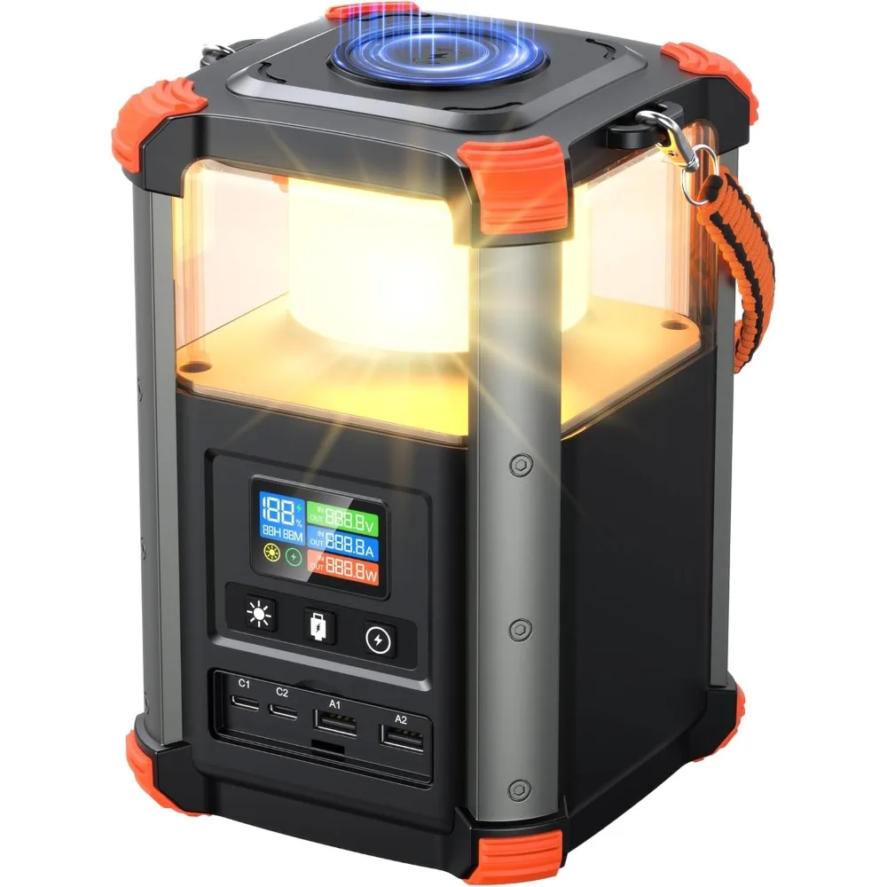 

Portable Power Station, 236.8Wh/64,000mAh Outdoor Generator, 100W+65W USB C Two-Way Fast Charging Small Generator, 15W Wi
