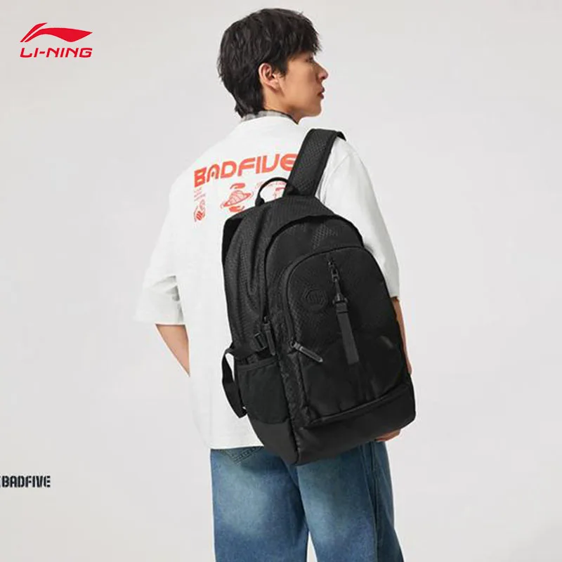 LI-NING BADFIVE Унисекс Спортивный стиль LN WATER PROOF Рюкзак большой вместимости 32*18*48 СМ ABSV211