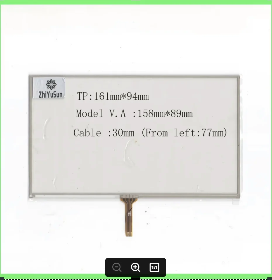 

ZhiYuSun для DC5V 1.5A-2A GPS SATELLITE навигационный автомобиль 7-дюймовый резистивный сенсорный экран на открытом воздухе плоский совместимый