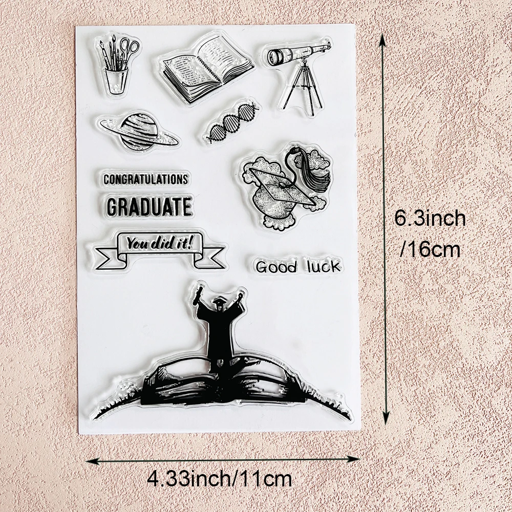 Graduation Season/Clear Stamps/Seal For DIY Scrapbooking Card Making Album Decorative Seal Craft