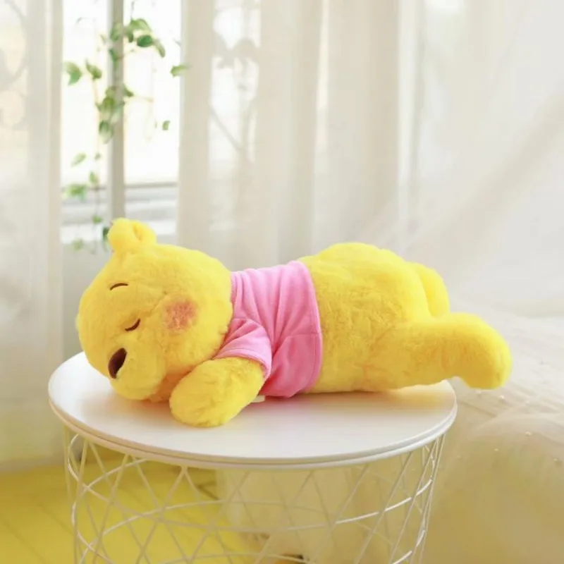 Disney Stitch Dumbo Winnie The Pooh Donald Duck Toy Soft Cute Sleep Face Plush Doll Pillow Children Childhood Companion Gift