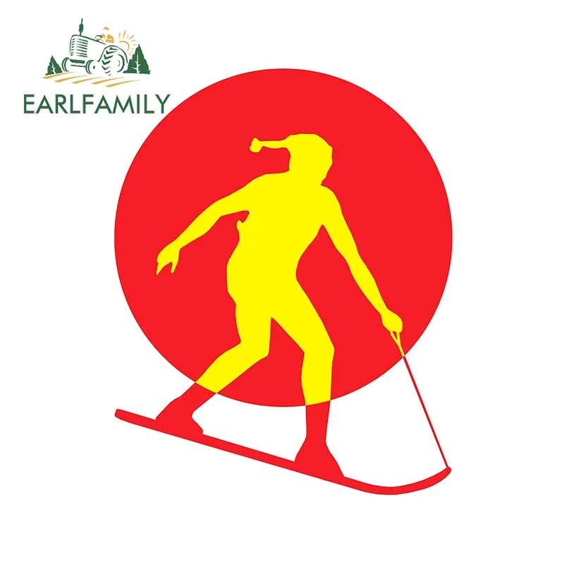 EARLFAMILY 13cm x 10.2cm for Snowboard Waterproof Car Stickers Occlusion Scratch Fine Decal DIY Car Styling Windows Decoration