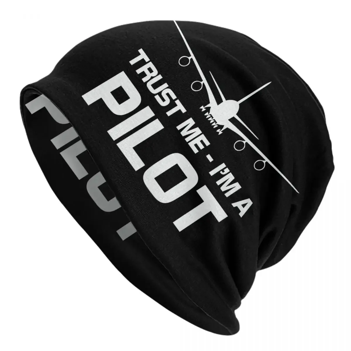 Trust Me IM A Pilot Bonnet Beanie Cap Knit Hats Hip Hop Plane Flying Aeroplane Aviation Warm Winter Skullies Beanies Hats