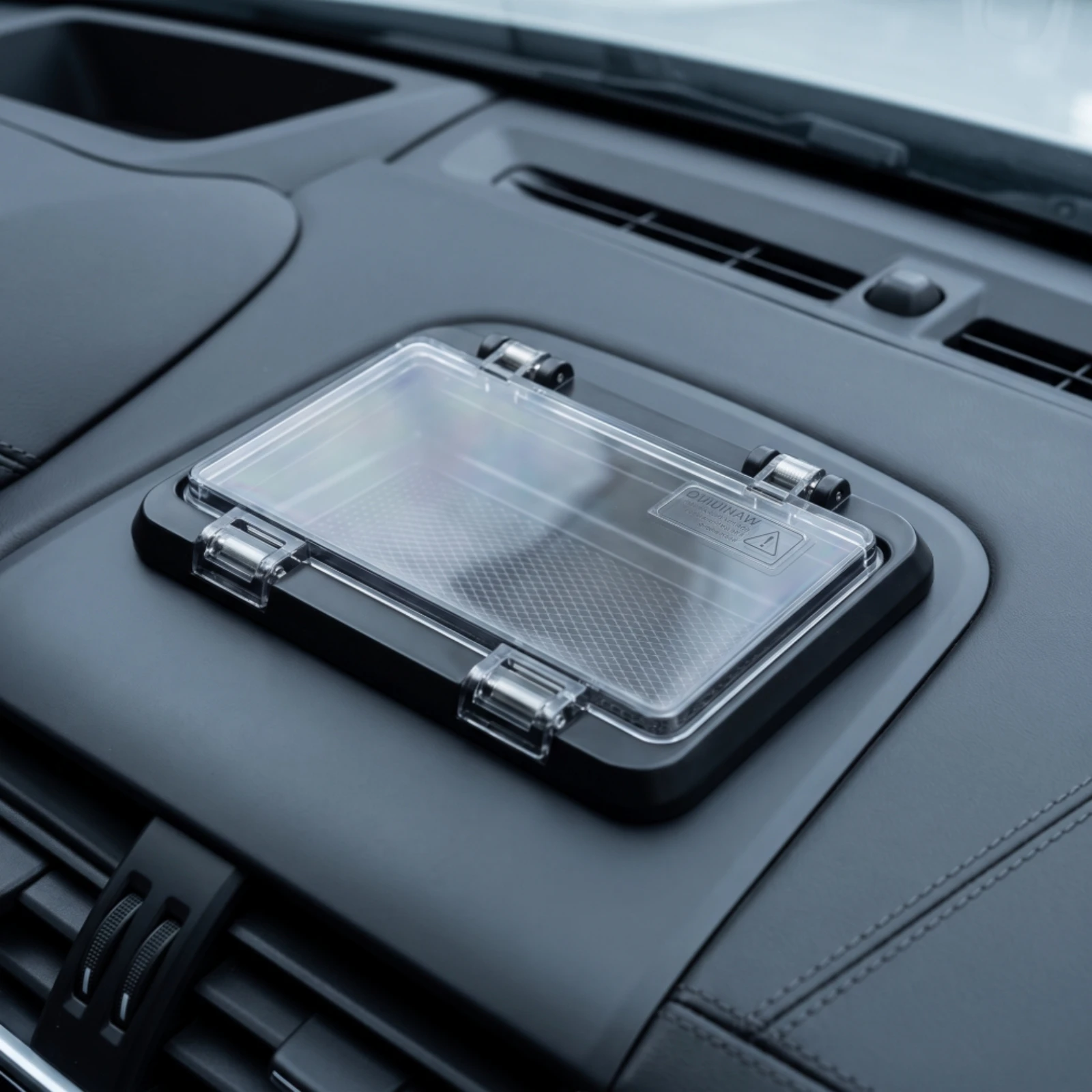 Vent Protection Cover with Hinged Lid Rigid Long-Lasting Washable for Car Owners, Rear Air Conditioning Outlet