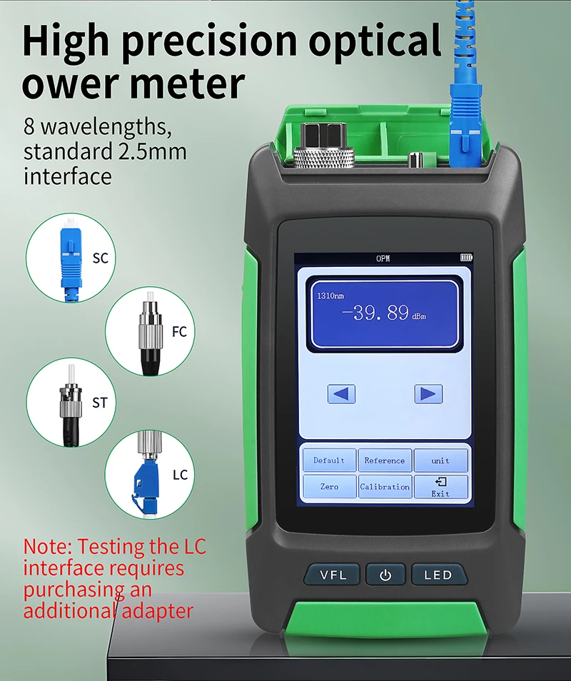 AUA-68 OTDR 80KM Fiber Optic Cable Tester Optical Fiber Loss Testing Tool 1310/1