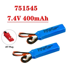 7.4V 400mah Lipo Battery For P929 P939 K969 K979 K989 1/28 Remote Control Car Spare Parts RC Car 2S 7.4V Battery JST Plu