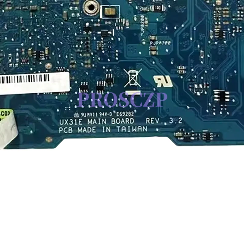 

BX31E Mainboard For ASUS Zenbook UX31E Laptop Motherboard 4GB/RAM I3 I5 I7-2TH Gen MAIN BOARD 100% TEST OK