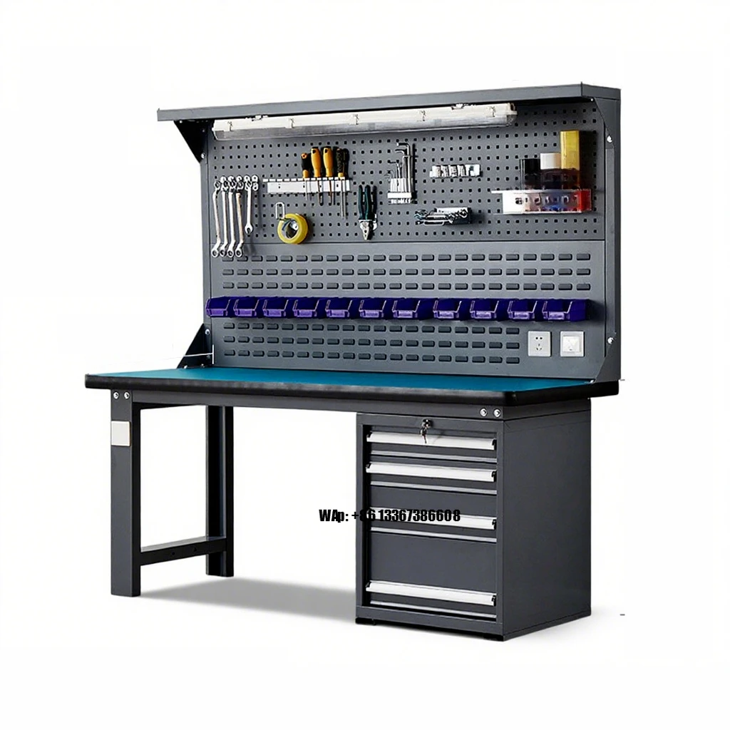 

Heavy-Duty Industrial Workbenches Drawers Durable Metal Tool Trolley for Workshop for Machine Frames Mechanical Electronic