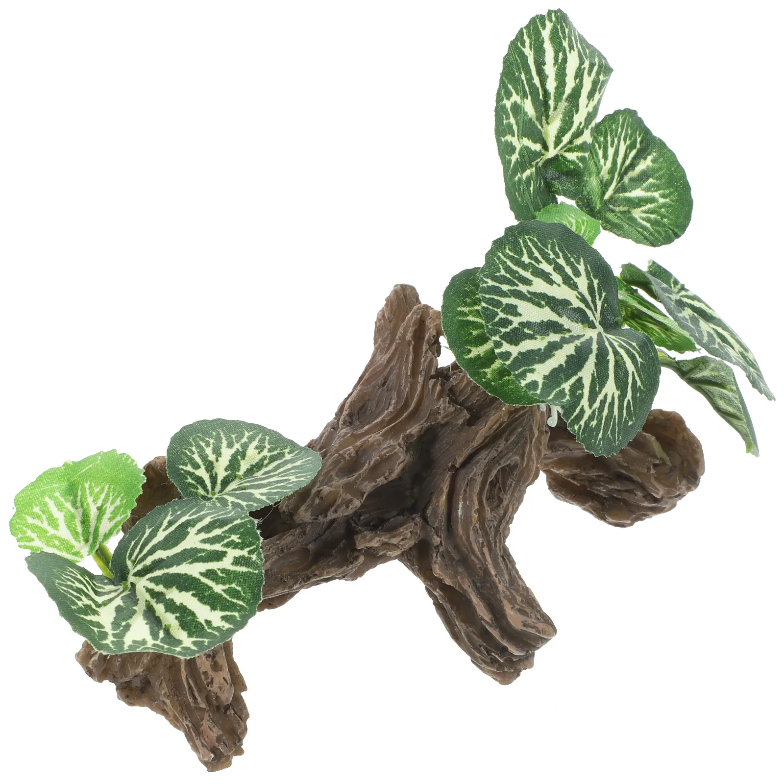 

Realistic Reptile Plants Ornament for Terrarium Habitat Rainforest Plant Decor Artificial Plant for Reptile Tank Fish Aquarium