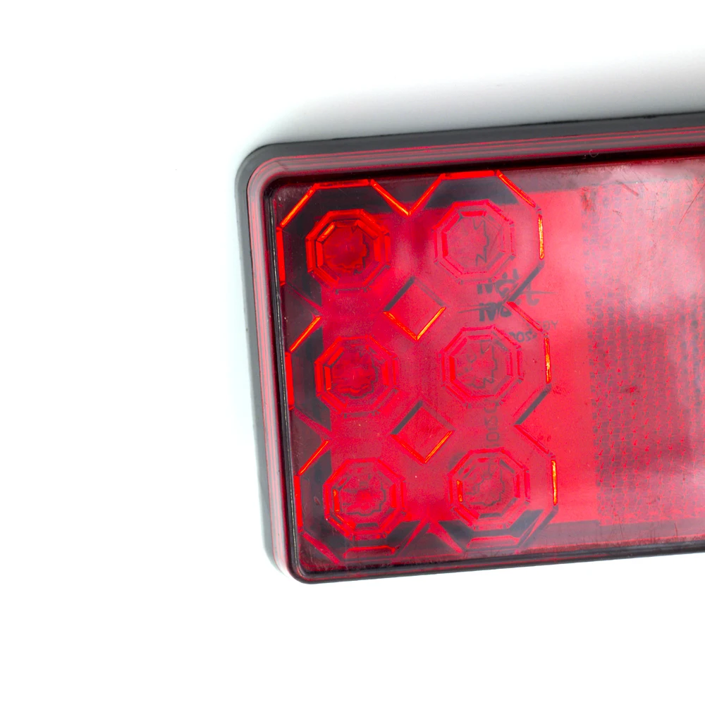 2Pcs 12V 24V 12 LED Rear Stop Tail Light Warning Brake Turn Signal Light Lamp Car Truck Trailer Caravan Boat Auto Campers ATV RV