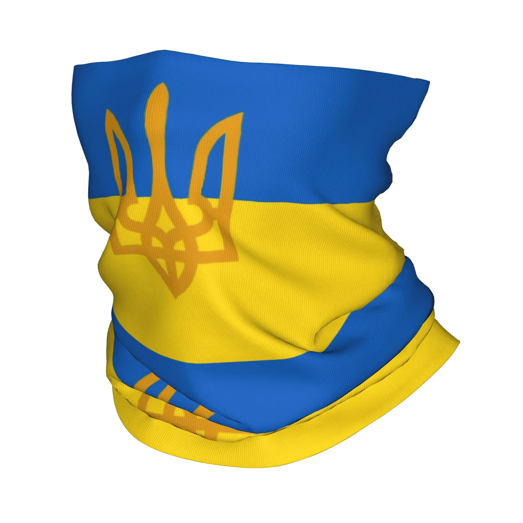 Ukraine Presidential Flag Bandana Neck Gaiter Printed Ukrainian Balaclavas Face Scarf Headband Riding for Men Women Adult