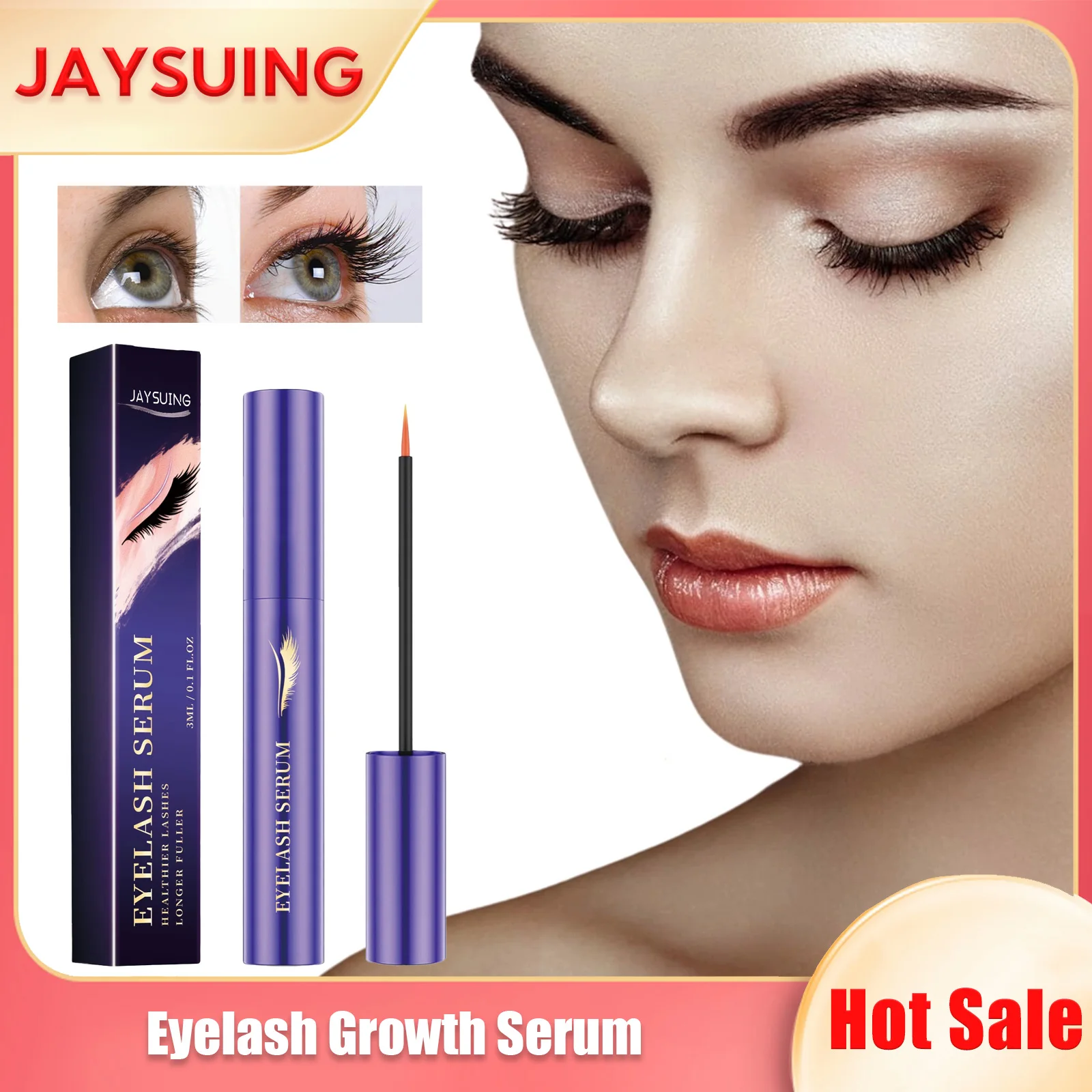 

4d Silk Fiber Lash Mascara Fast Dry Waterproof Long Lasting Strengthen Natural Curling Lengthening Enhancer Eyelash Growth Serum