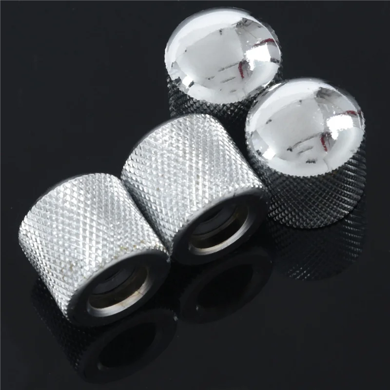 

ABHT-80X Guitar Dome Control Knobs For Fender Tele Replacement, Silver