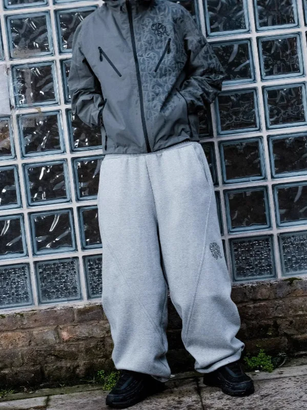 

ey Men's Loose Straight Leg Sweatpants American Hip Hop Sle Casual Sports Long Trousers Streetwear Cross-Border Hot S