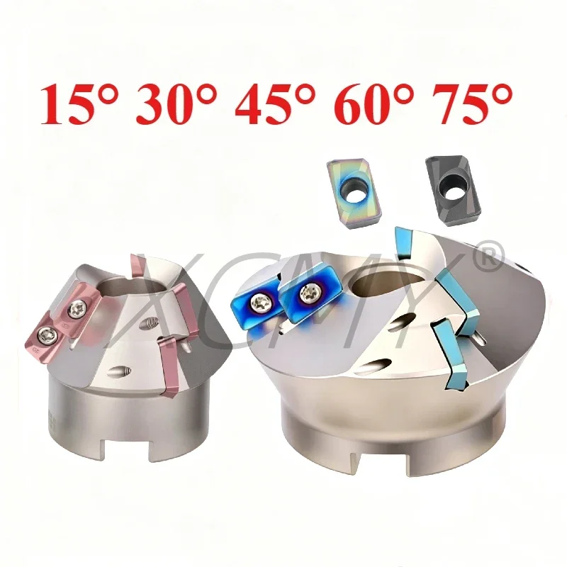 15° 30° 45° 60° 75° Bevel inclined surface side edge internal and external reverse PB CNC beveling for APMT1604 milling cutter