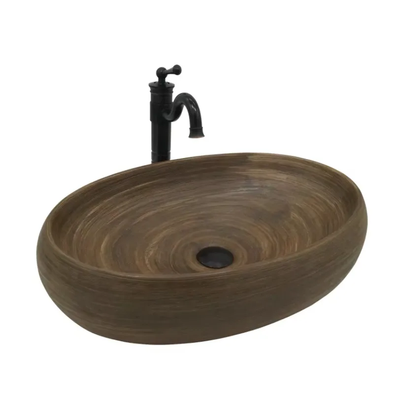Factory Direct Bathroom Hand Wash Stone Basin Ceramic Container Sink