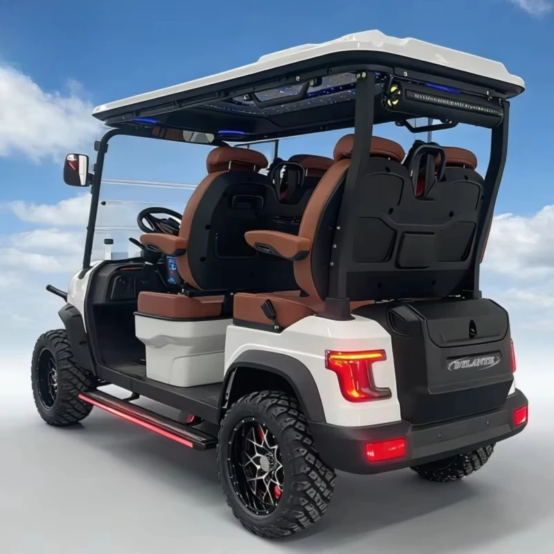 Custom VIP Honoured Guest Golf Cart 4 Wheel Drive Street Legal Lithium Battery 2 4 6 Seater Electric Golf Cart Adult For Sale