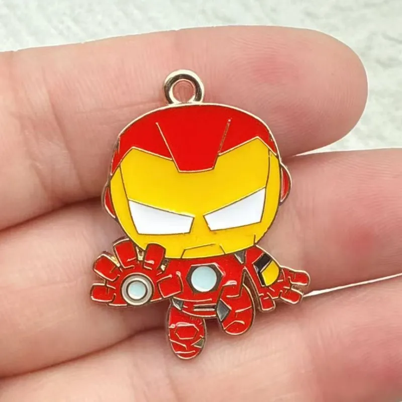 10Pcs Cute Anime Enamel Charms Pendant for Cartoon DIY Earrings Jewelry Make Bracelet Earrings Handmade Accessory