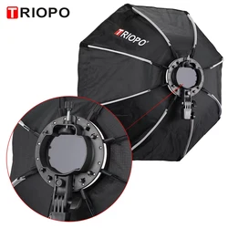 TRIOPO-KX Octagon Umbrella Light Box, Speedlite Flash Light, Acessórios para Estúdio de Fotografia, AD200, V1, 65cm