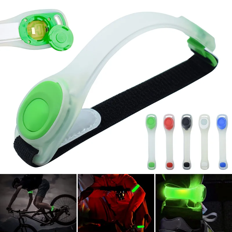 Night Running Armband LED Light Outdoor Sports USB Rechargeable Safety Belt Arm Leg Warning Wristband Cycling Bicycle Light