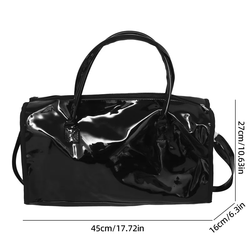 PVC Gym Fitness Shoulder Crossbody Bag Large Capacity Transparent Candy Color Bag Waterproof Outdoor Travel Trip Communting Pack