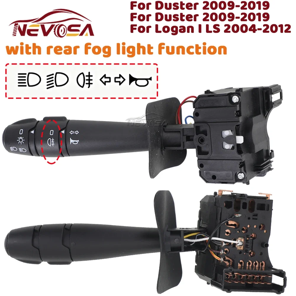 For Dacia Sandero BS Duster Renault Logan  I LS 2004 2005 2006-2012 Headlight Stalk Steering Column Indicator Switch 6001551360