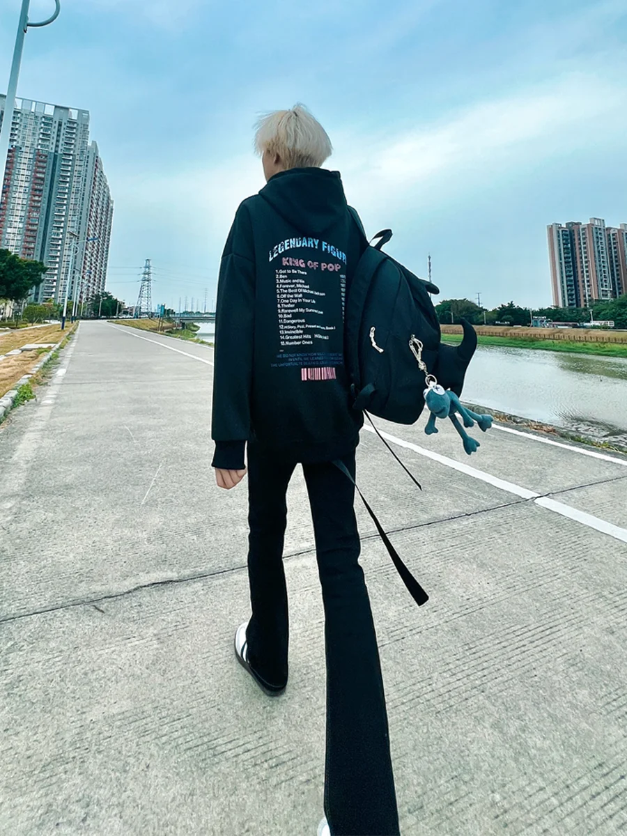 

Bla Bell Bot Long Sa Jeans Men's Slim Fit American High Street Retro Loose Slimming Cool Long Trousers Trendy