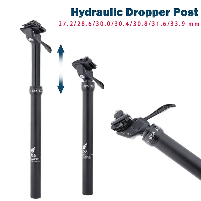 Mtb Dropper Seatpost Manually Adjustable Height 27.2/30.9/31.6mm Hydraulic Telescopic Leve Control Cantilever for Mountain Bike