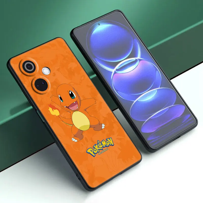 الكرتون P-البوكيمون الكرتون غطاء أسود جراب هاتف ل OnePlus Nord CE3 لايت 3 12 11 2T N30 CE2 N300 N200 10 9RT ACE 2V Pro 5G