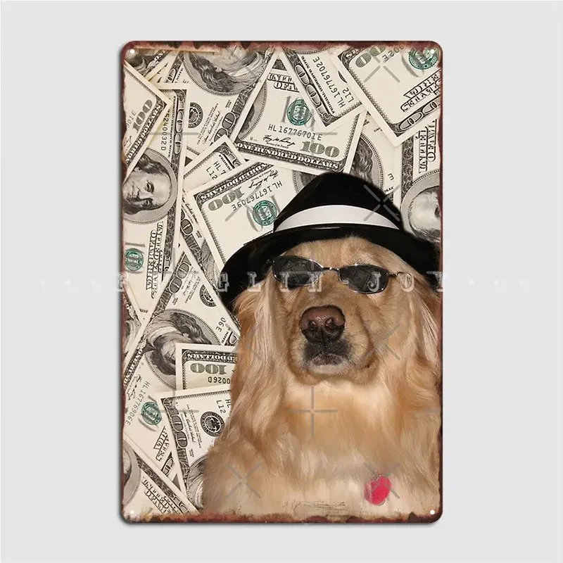 

Rich Dog Doggo #3 Metal Plaque Poster Wall Cave Cave Pub Vintage Mural Painting Tin Sign Posters