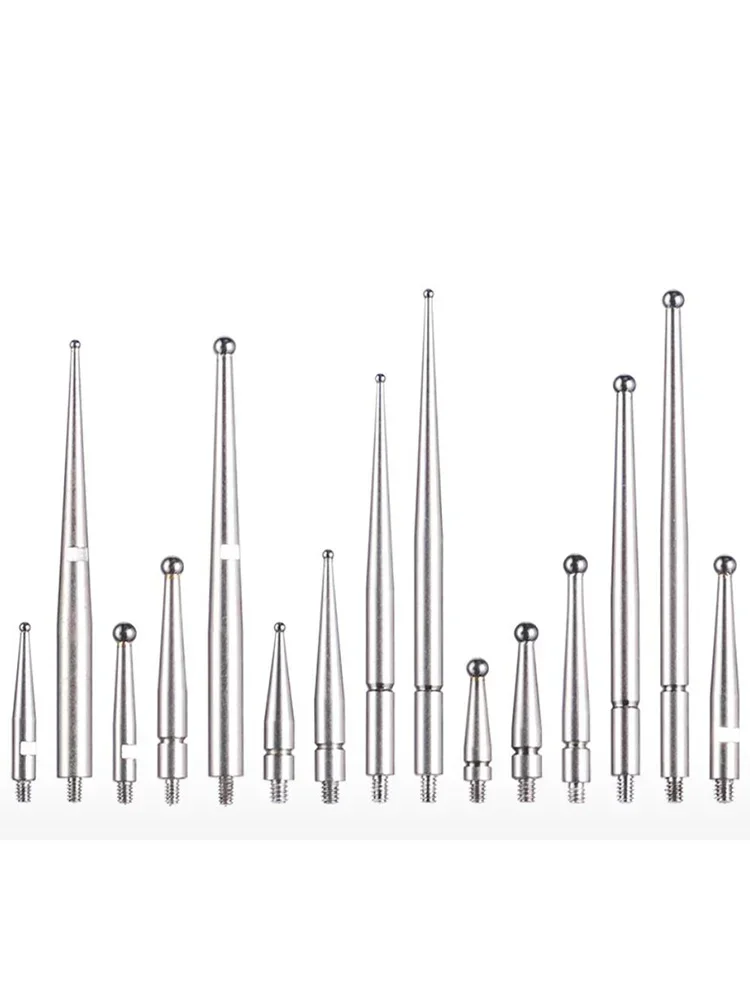 Aiguille de jauge à tête en acier au tungstène M1.4/M1.6/M1.8/M2.0 sonde d\'indicateur sonde de mesure en-tête sonde de jauge de hauteur 1 pièce