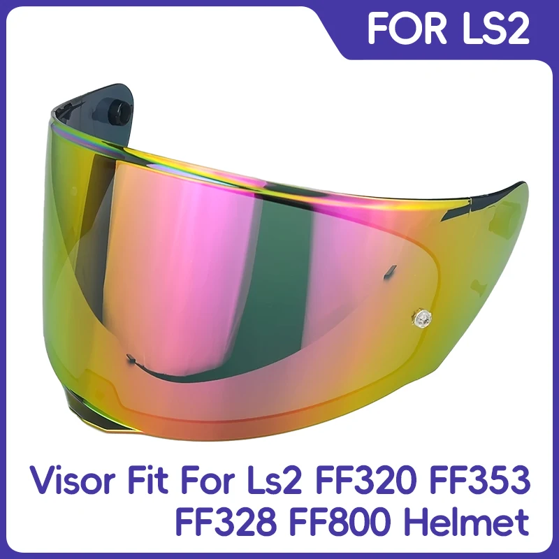 

Fit For Original LS2 FF320 FF353 FF328 FF800 helmet visor suitable model transparent smoke colorful helmet lens