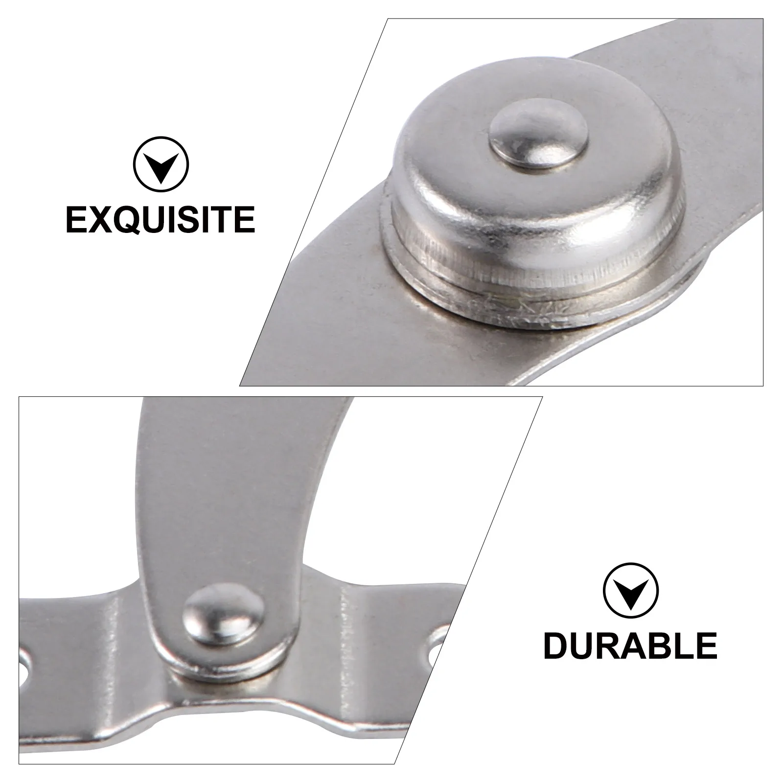 

4pcs Support Hinges Adjustable Stainless Steel Durable Practical Cupboard Furniture Hardware Easy Install Multifunctional