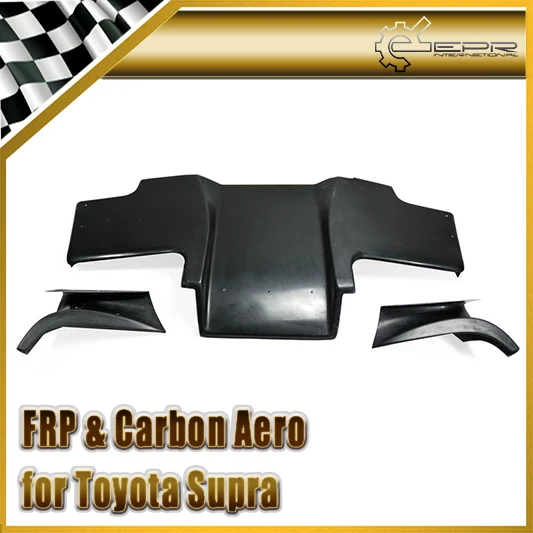 Car-Styling For Toyota Supra JZA80 Top Secert FRP Fiber Glass Rear Bumper Unpainted Under Diffuser Aero Tuning Body Kit