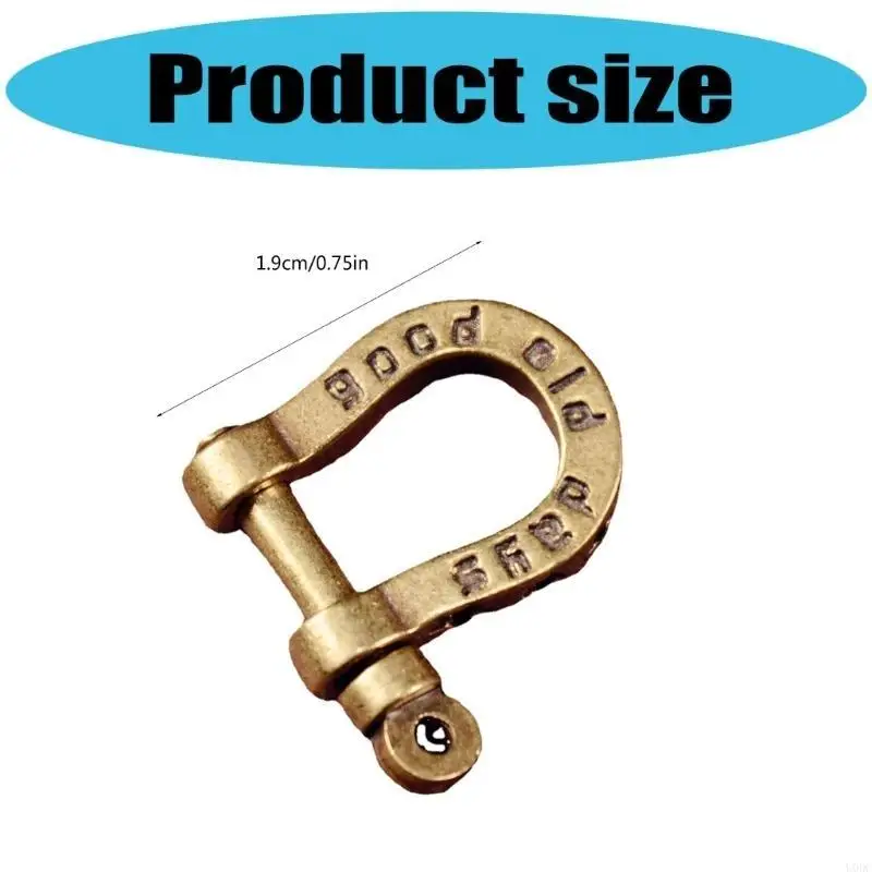 Screw Brass Horse Shoe Buckles Secure Closure for Apparel Accessories Y166