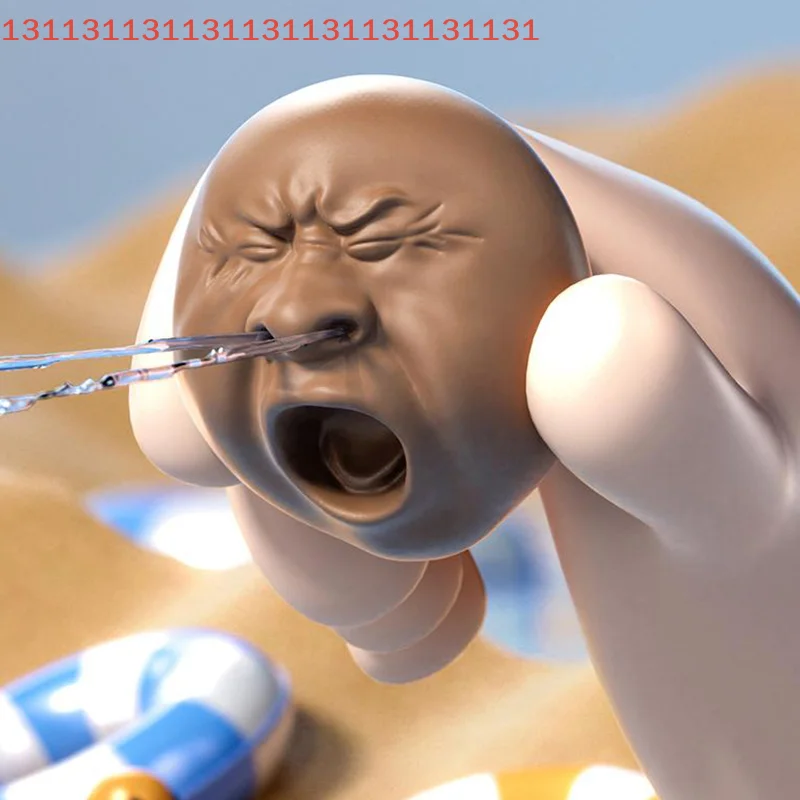 Tee Haustier Tee Haustier Wassersprüher Kleiner Kopf Tee Einfach zu befüllen Wasser Soaker Spielzeug Kunststoff Hässliche Teekanne Wassersprinkler Spielzeug Jungen Mädchen