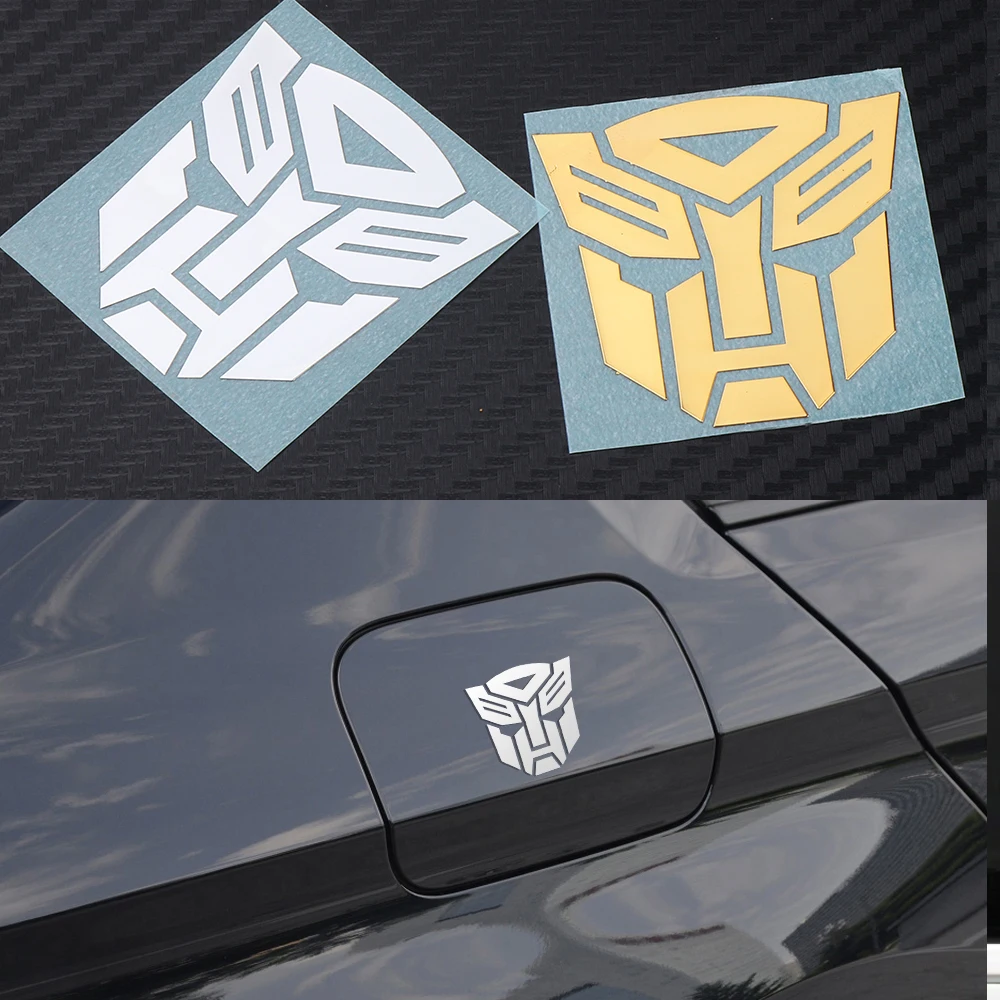 1/2pcs 3D Metal Car Styling Autobots Logo Transformers Badges Emblems Auto Dekoration Universal Phones Stickers